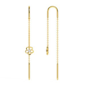 Beebeecraft Gold Plated Threader Earrings