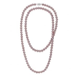 35 inch 6.5-7.0 mm Lavender Freshwater Pearl Necklace