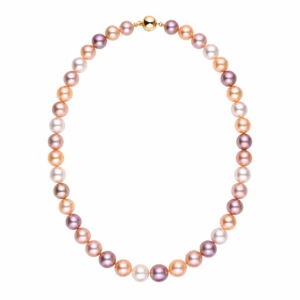 10.5-11.5 mm Multicolor Freshwater Pearl Necklace For Women