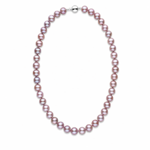 9.5-10.0 mm Lavender Freshwater Pearl Necklace for Women